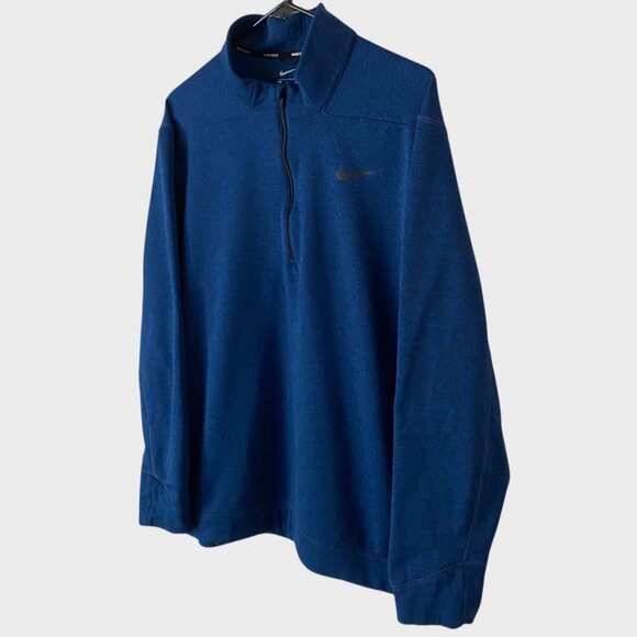 Nike Golf Therma Repel 1/2 Zip L/S Blue Men's Size XL Water-Repellant Sweatshirt - Picture 2 of 13